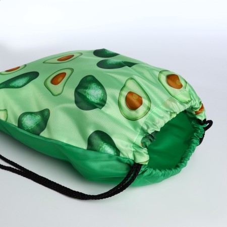 Bag for shoes on the lace, green color-2