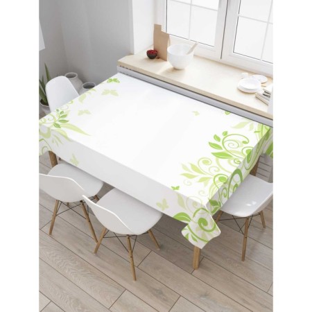 The tablecloth “Light curls”, rectangular, Saten, size 120x145 cm
