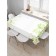 The tablecloth “Light curls”, rectangular, Saten, size 120x145 cm
