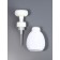 A bottle of storage with a dispenser of 300ml 17.2*8.5*6.5cm plastic Bel NACL OT
