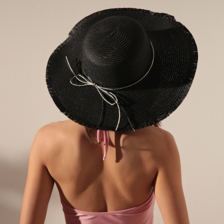 Women's hat minku "Shine", size 56, black color-1