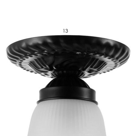 Lamp "Castillio" 1he27 60W black 13x13x15cm Bayerlux-4