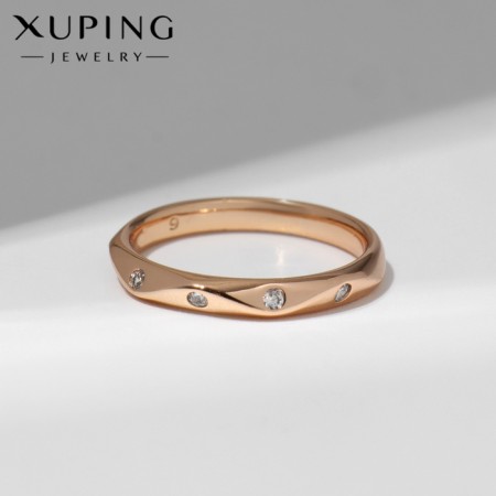 Ring Xuping Iskus, white color in gold, size 17