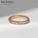 Ring Xuping Iskus, white color in gold, size 17