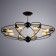 Glasgow chandelier, 8x40W E27, black color
