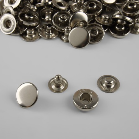 Installation button, alpha (S-shaped), d = 15 mm, nickel color-1
