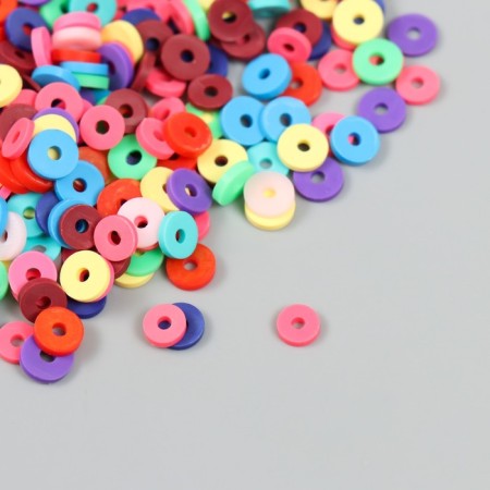 Beads for PVC Creativity "Ring Pink-violet" set ≈ 330 pcs 0.1x0.6x0.6 cm-1