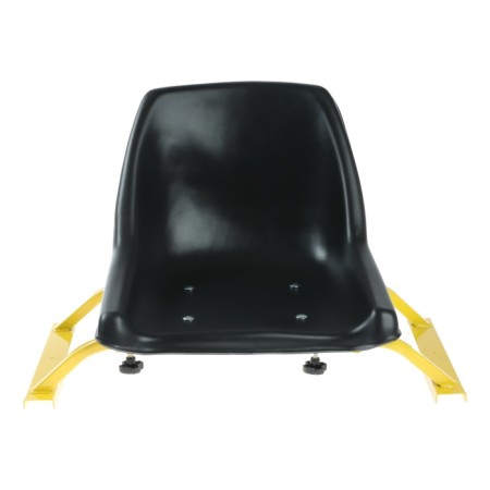 Universal seat transverse extrusion, with a plastic seat with a back-1