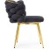 STULL OF A Metal Carcass Rendi Metal/Fabric, Gold/Gray 64x70x77 cm