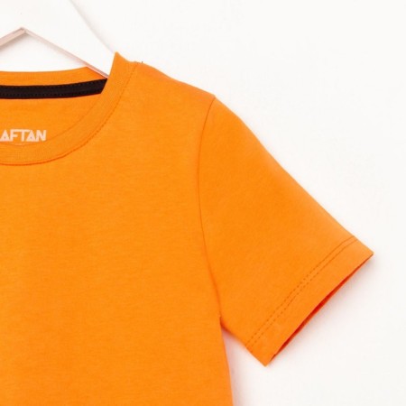 Costume for a boy (T-shirt, shorts) KAFTAN "Trendy" Size 34 (122-128), Orange color-10