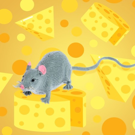An animal figure stretching "mouse", mix-3