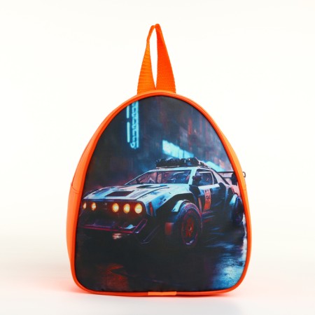 Baby backpack 21*9*23, lightning department, racing car city, orange-2