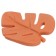 Silicone teething "Tropics", yellow/orange color, mum & baby