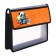A5 notebook folder (230 x 190 x 50 mm), with Velcro valve, plastic/textiles, calligrata, "panda"