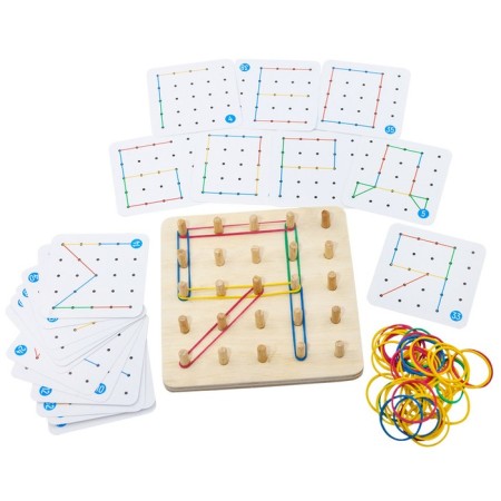 Geobortic base, instructions, 20 bilateral cards, 50 elastic bands, 14 × 14 × 2.5 cm-5