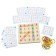 Geobortic base, instructions, 20 bilateral cards, 50 elastic bands, 14 × 14 × 2.5 cm