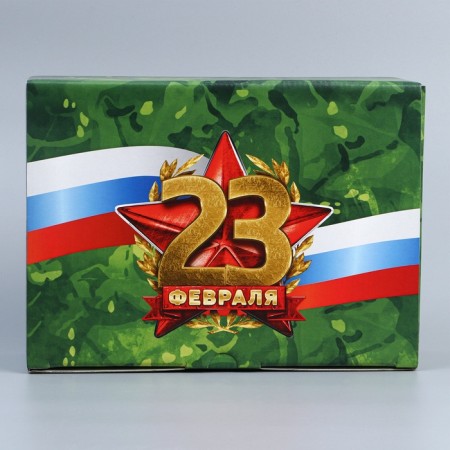 Box Gift team, packaging, "February 23", 26 x 19 x 10 cm-4