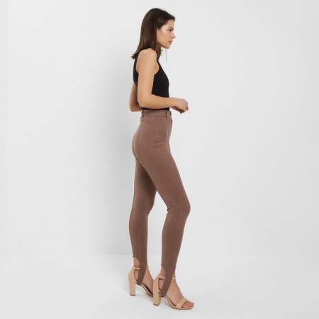 Women's pants Minaku: Casual Collection Coffee color, size 40-1