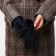 Gloves are female, dimensionless, without insulation, blue color