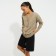 Cardigan female minku, beige color, size 50