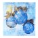 Paper napkins “Happiness in the New Year!”, Two -layer, balls, 33x33 cm, New Year's set 20 pcs.