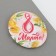Sunset magnet "March 8", Diam. 5 cm