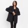 Women's jacket with a cut on the back mist size XS-S, color black