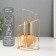 Climber metal, glass for 1 candle "Staircase. Eco" D = 5 cm gold 10x10x20 cm