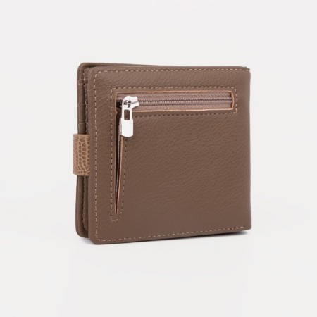 Wallet on the button, brown color-1