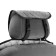 Nabbage on the front seat, velor, size 55 x 150 cm, gray