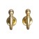 Hook for curtains ks003, one -rod, color gold