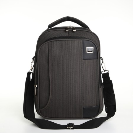 Backpack - male bag, textiles, gray color-4