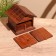 Hot stands (set 6 pcs) 11x11x10 cm, tree shisham