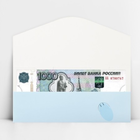 Конверт для денег формовой «Медвежонок», 17,5 × 9,5 см-3