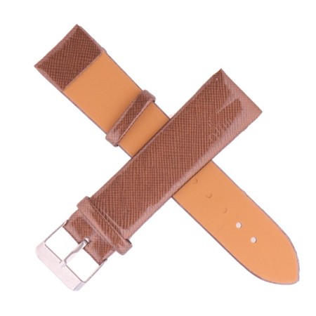 Solomon watch strap, 20 mm, eco-leather, L-15 cm, St. brown