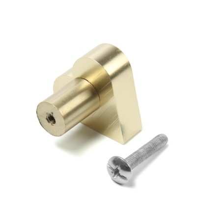 Furniture button “Heart” handle, satin gold color-7