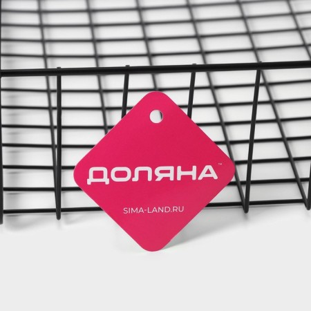 Mesh -mounted mesh -mounted basket, 40.5 × 25 × 14 cm, black color-3