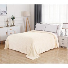 Eliza cover, size 160x220 cm, color milk
