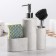 A dispenser for a detergent with a sponge stand and a minimum brush, 350 ml, white color
