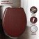 The toilet seat with the lid "Natural tree", 45 × 35 cm, color nut
