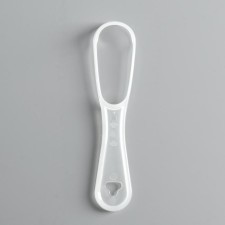 Scraper for cleaning the tongue, transparent