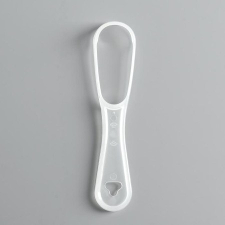 Scraper for cleaning the tongue, transparent