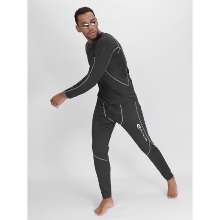 Male thermal underwear, size 50-52, dark gray color-17