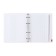 Notebook on rings of 80 sheets in the Black & White cage, with a shift block, a solid cover, glossy lamination, block 60 g/m2