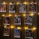 Garland “thread” 2 m Rosa with nozzles “clothespin-bell”, IP20, silver thread, 20 LED, glow warm white, AAX2