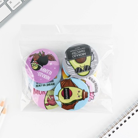 Sunset icons "avocados", 56 mm, mix-17