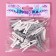 A set of clothespins for the decor "Classic", 50 pcs., 1pc. - 2.5 cm, gray and white