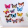 Magnet Plastic "Butterfly shines in the dark" 10 cm mix
