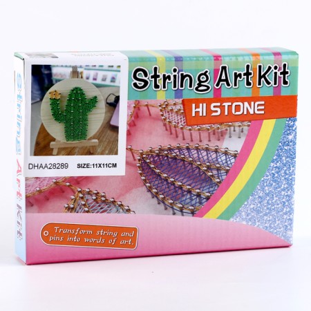 Set for creativity "String art. Cactus "on the stand-1