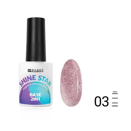 Reflective color base Pashe Shine Star 2 in 1, No. 03 Jupiter, 9 ml